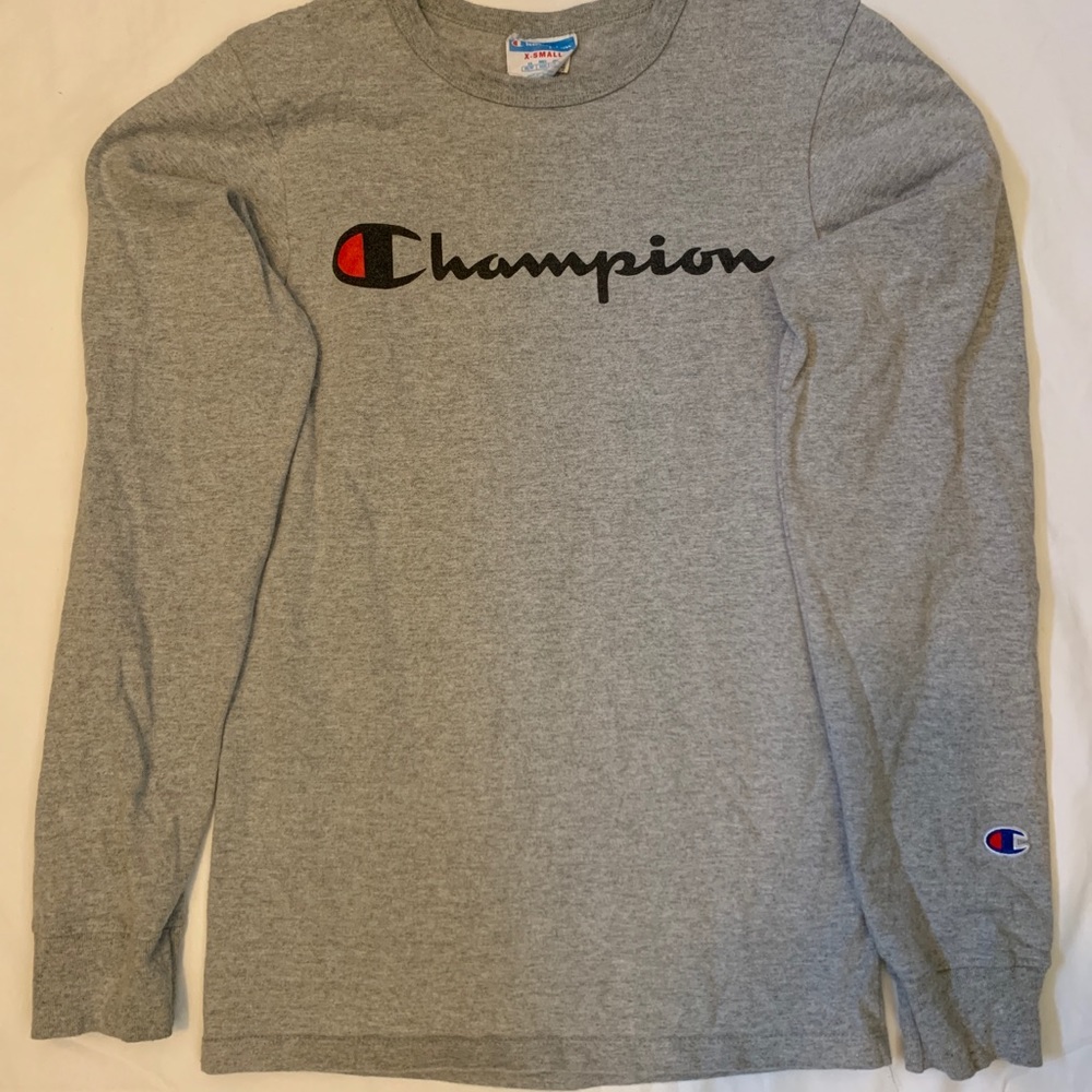 Mens Champion long sleeve tshirt XS (youthXL)